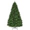 Flocked Artificial Christmas Tree with LED Lights and Pine Cones